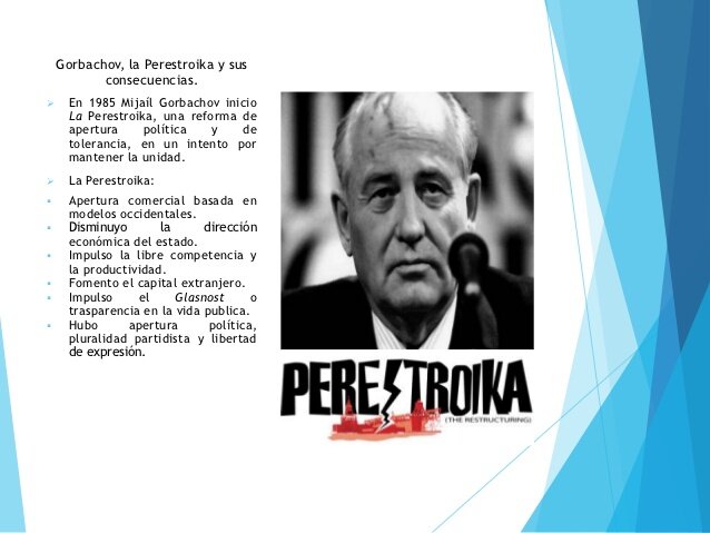 Gorbachov inicia la Perestroika
