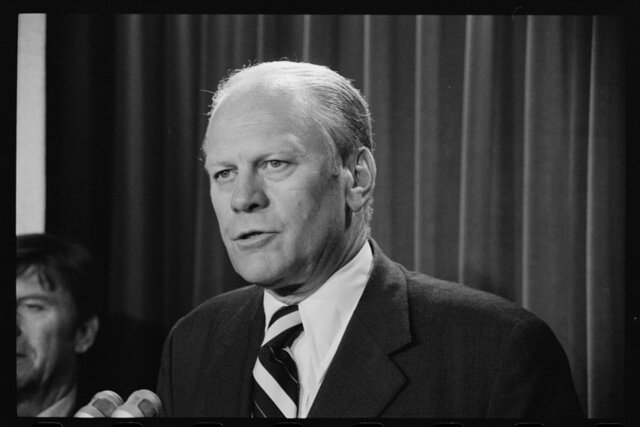 Gerald Ford Becomes the 38th President of the US