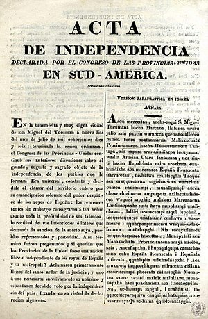 Declaració d'independència d'Argentina