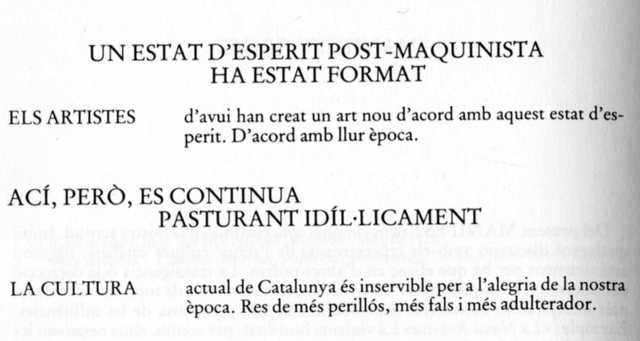 Publicació del "Manisfest Groc"