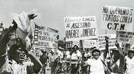 Timeline: Movimientos sociales de 1940 a 1982.