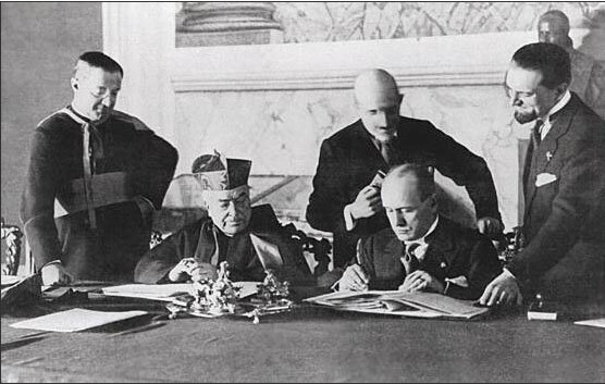 Lateran treaty with Pope