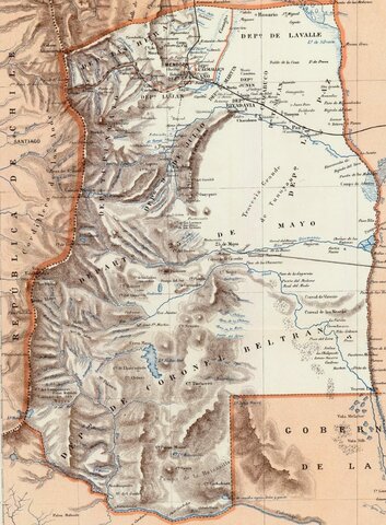 Primer mapa de Mendoza