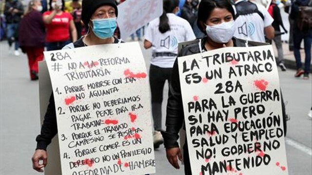 Paro nacional (2021) reforma tributaria