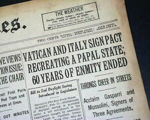 Lateran Treaty with Pope