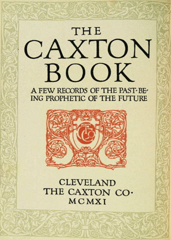 Frederic W. Goudy, booklet cover, 1911