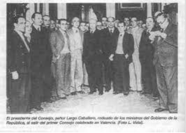 Traslado del gobierno republicano a Valencia