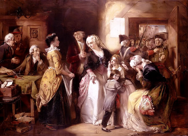 Louis and Mare Antionette Flee and Were Captured at Varennes