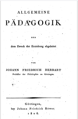Allgemeine Pädagogik, aus dem Zweck der Erziehung abgeleitet
