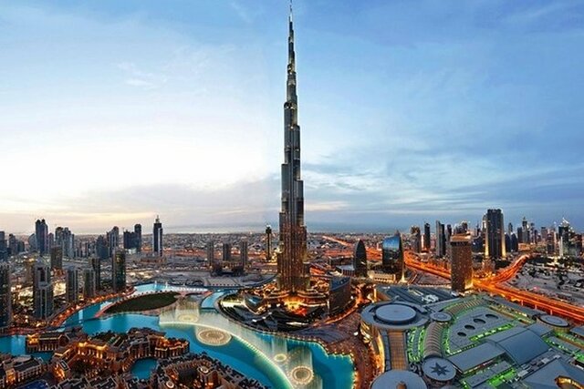 Se inaugura el edificio más alto del mundo (Burj Khalifa, 828 m.)