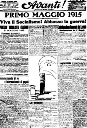 Mussolini begins work as editor for the Socialist Party newspaper Avanti