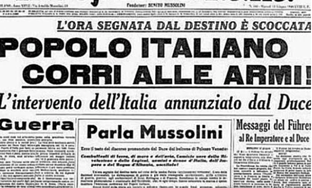 Mussolini kicked out of Socialist Party for pro-nationalistic sentiments regarding WW I