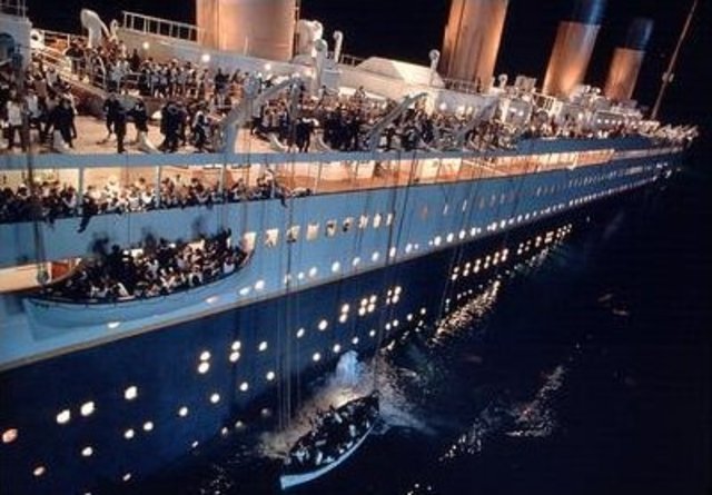 Loading the lifeboats.