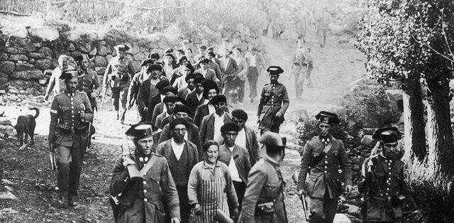 Franco reprimió la revolución de Asturias