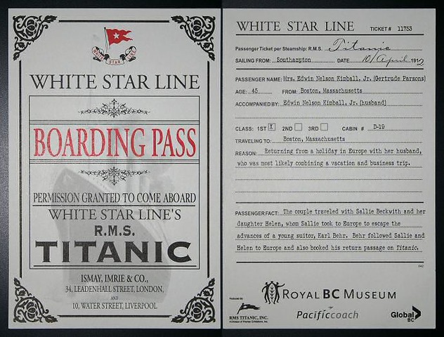 Titanic was boarded