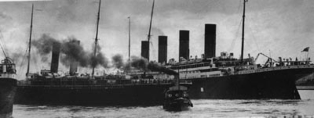 Titanic sets sail