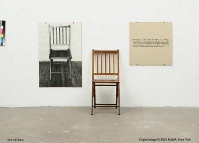 UNA I TRES CADIRES (KOSUTH)
