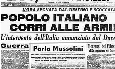 Mussolini kicked out of Socialist Party for pro-nationalistic sentiments regarding WW I 1914