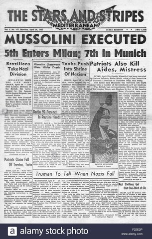 Mussolini killed