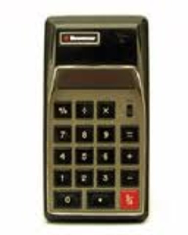 Pocket calculator invented by  Sharp Corporation