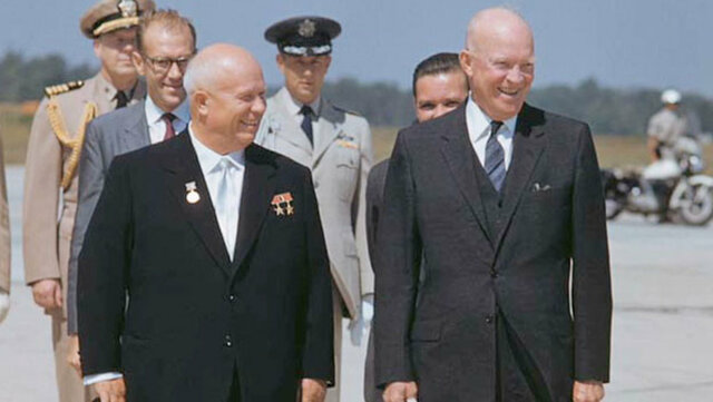Nikita Khrushchev visits the us