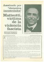 ºAsesinato de Matteotti en Italiaº