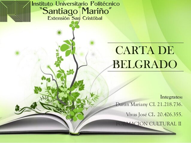 Belgrado, Coloquio Internacional