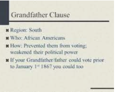 Grandfather Clause