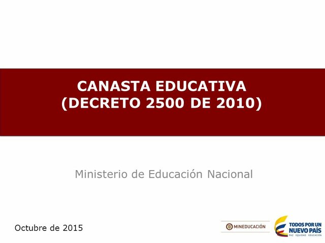 Decreto 2500 de 2010