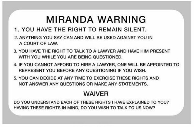 Miranda vs. Arizona case