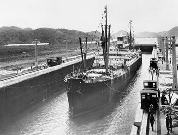 Inauguración del canal de Panamá