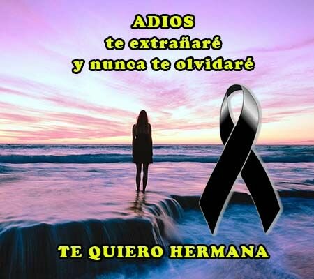 Deceso de hermana