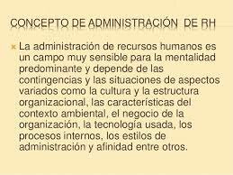 Concepto de administración de recursos humanos (ARH)