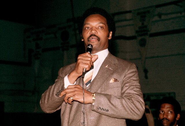 Jesse Jackson First African American to Campaign for President in 1984