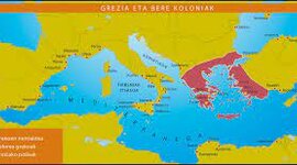 Timeline:  K.a. 500. urtean Mediterraneo inguruan bizi ziren herriek zituzten antolaketa politikoak.