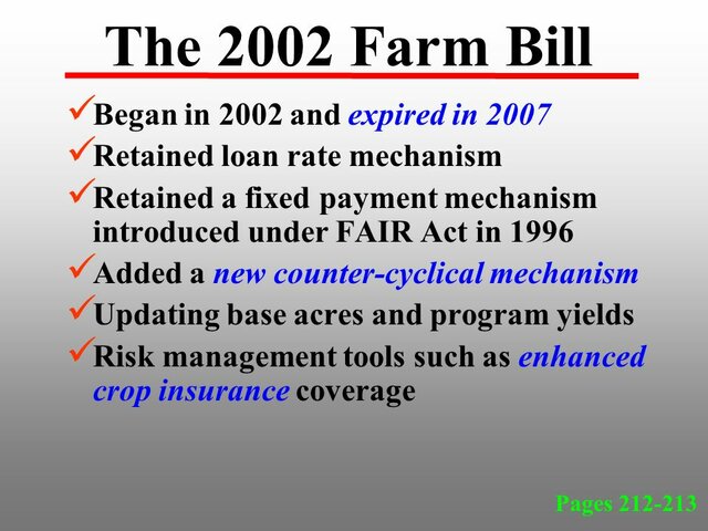 Provisions and Economic Implications