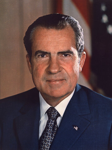 Richard Nixon resigns