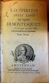 Pubblicazione Lo spirito delle leggi