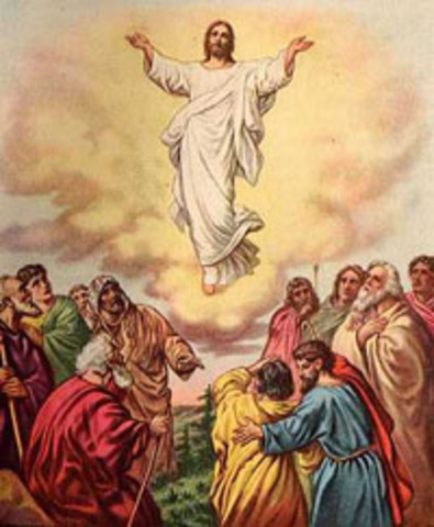 Jesus’ ascension, when the Father receives him back to his throne of glory