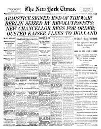 Armistice is signed between the U.S. and Spain