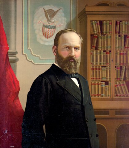 James A. Garfield becomes the 20th American president