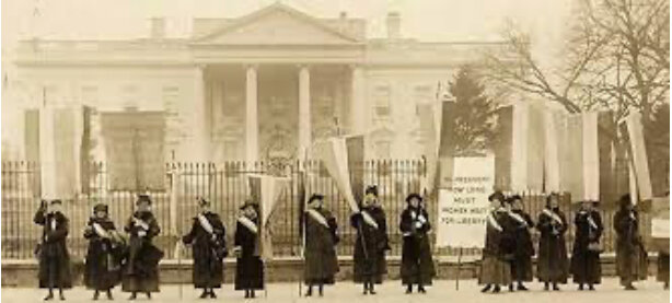 First ‘Silent Sentinel’ protest