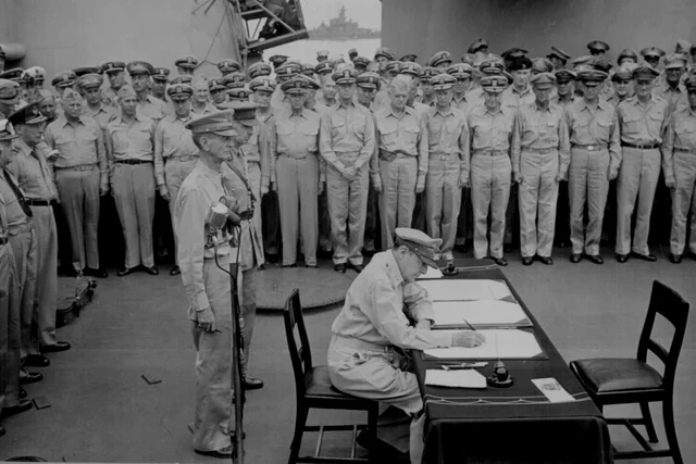 Japan surrenders