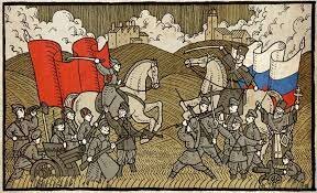 Civil war between red and white armies
