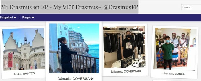 Publicaciones en el blog nacional "Mi Erasmus en FP - My VET Erasmus+ @ErasmusFP""