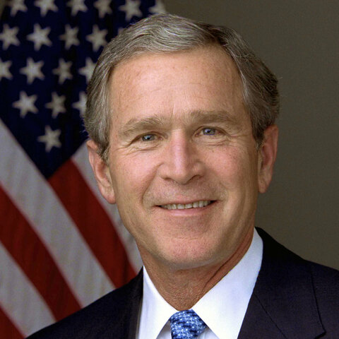 George W. Bush becomes the 43rd American president