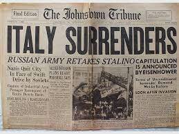 The allies negotiate Italy's surrender