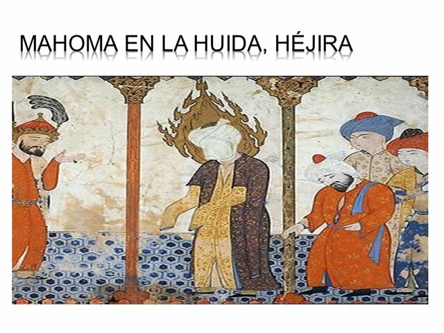 Mahoma huye de la Meca perseguido por sus adversarios