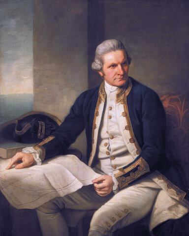 Captain James Cook travels to Australia!