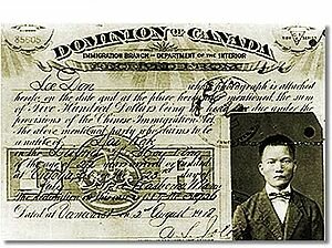 Chinese Immigration Act of 1885